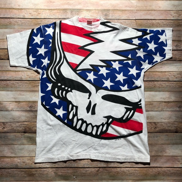 993 Grateful Dead Summer Tour Usa Flag 